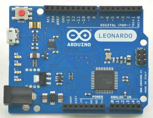 Leonardo 32U4 – 16MHz 5V (100% Arduino compatible)